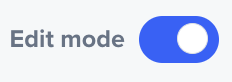 edit mode userteting