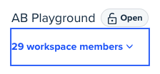 workspace members menu usertesting
