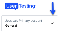 account switcher usertesting