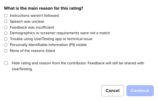 2 star rating usertesting