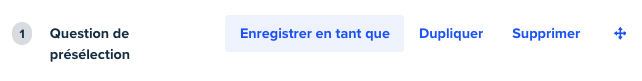 save as screener question french usertesting