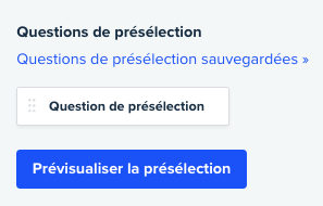 saved screener questions link french usertesting