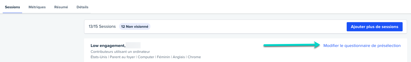 edit screener french usertesting
