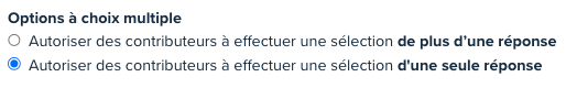 multiple choice options french usertesting