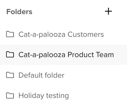 folders usertesting