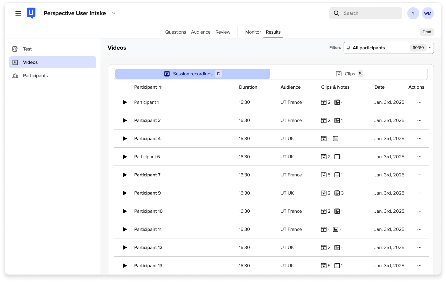 Videos Page_Session recordings