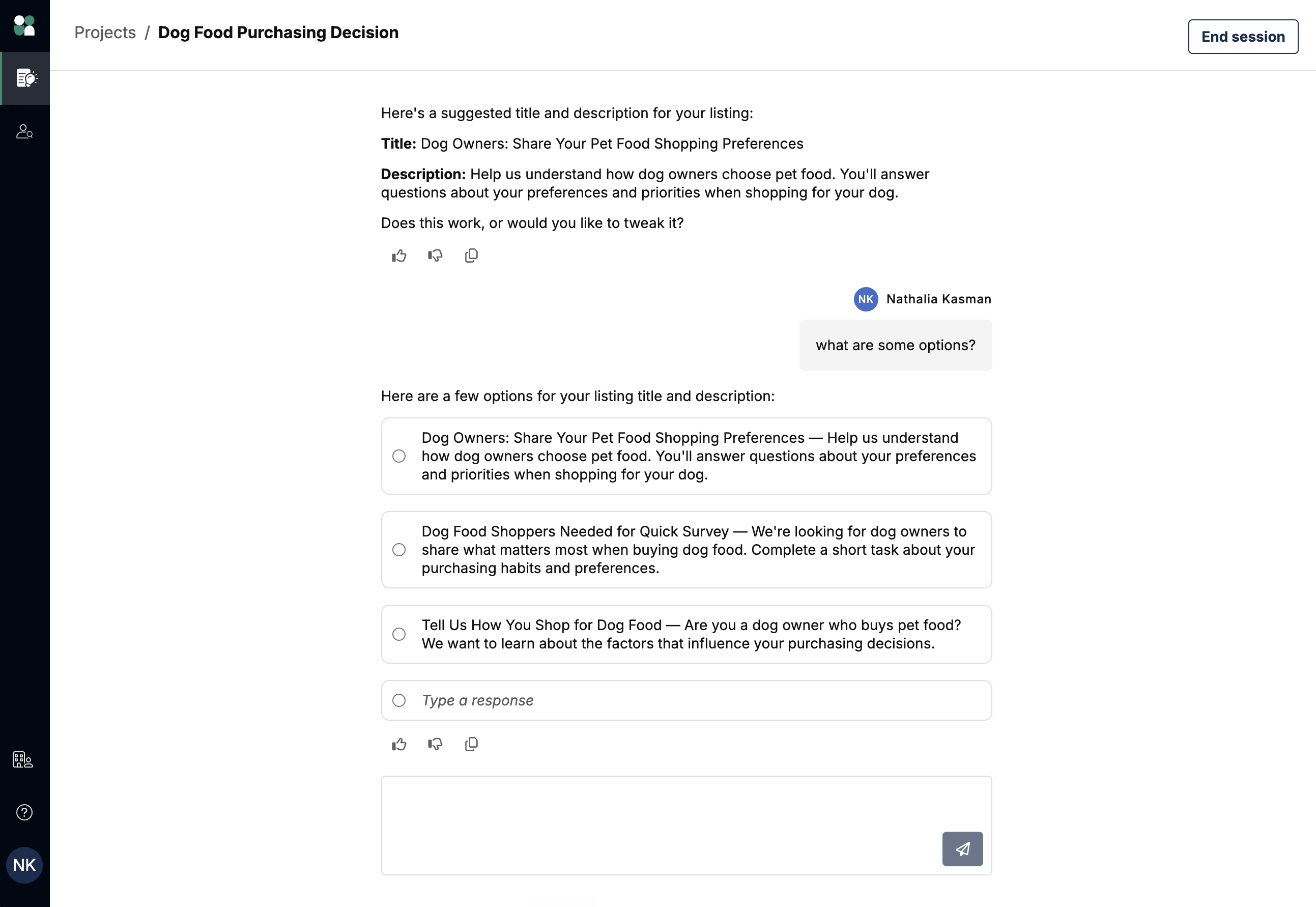 Generated title and description